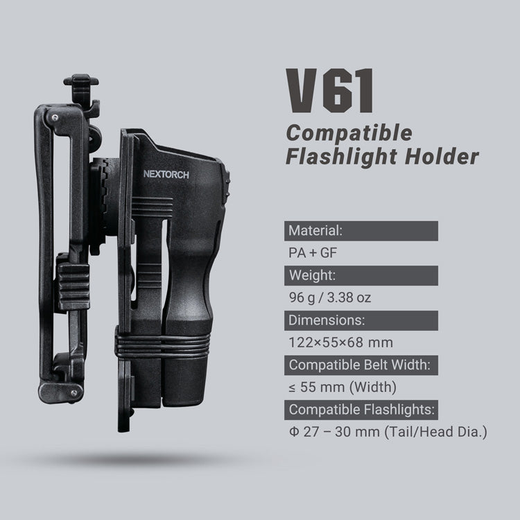 NEXTORCH V61 Compatible Flashlight Holder