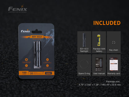 Fenix E01 V2.0 Mini Keychain Flashlight