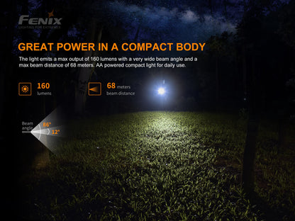 Fenix E12 Ultra-Compact AA EDC Flashlight