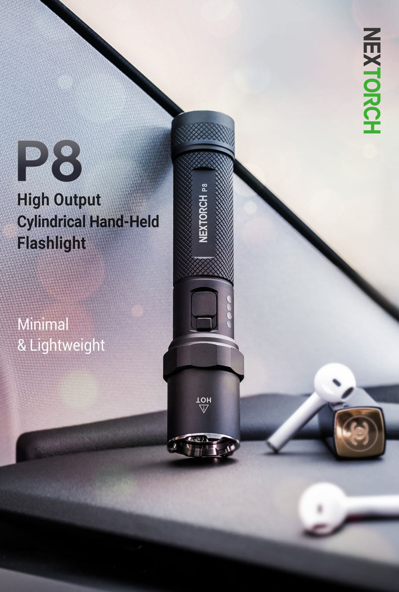 NEXTORCH P8 High Output Cylindrical Flashlight