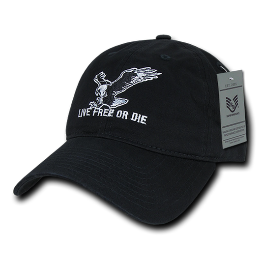 "Live Free or Die" Embroidered Cap