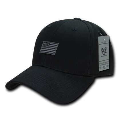 Structured Rubber USA Flag Cap