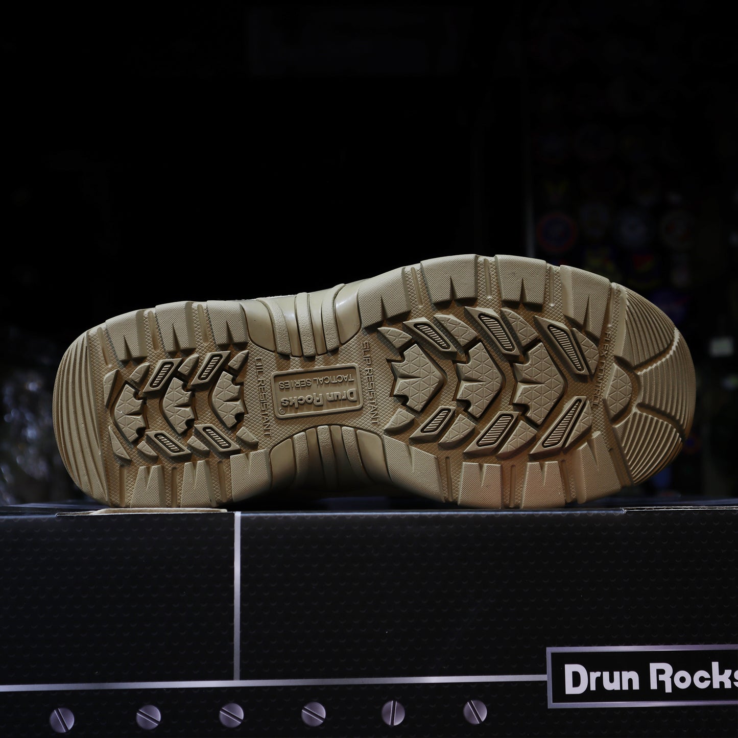 DrunRocks 5"防刺穿多用途戰術靴 (沙色)