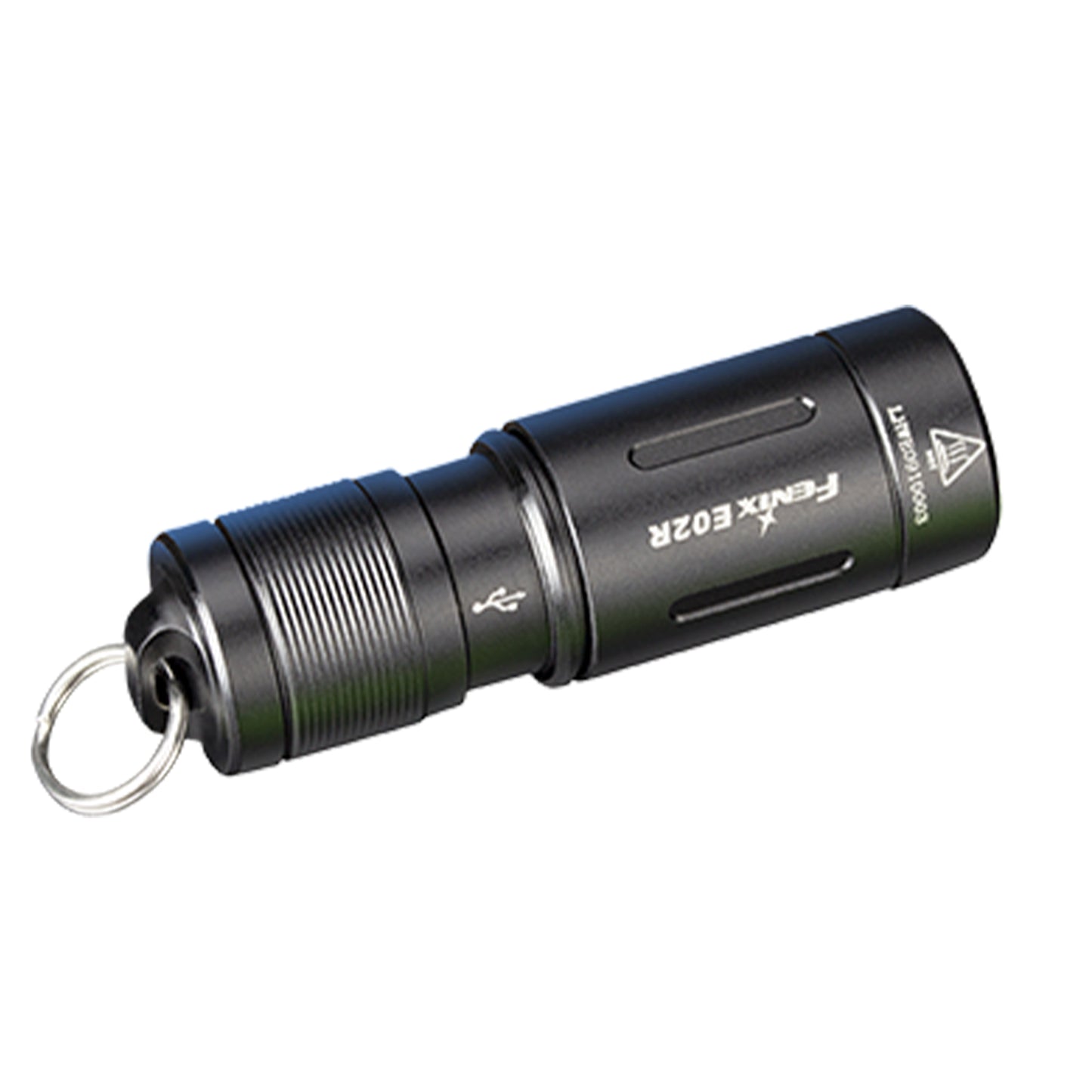 Fenix E02R：超亮度 USB 可充電式鑰匙扣手電筒