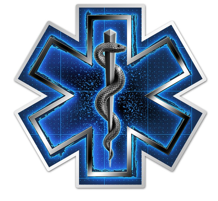 Silver Snake EMT On Call, Reflective Decal