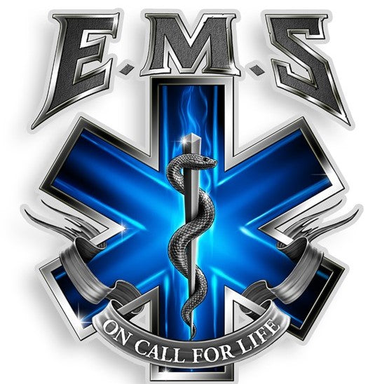 On Call For Life EMS, Reflective Decal