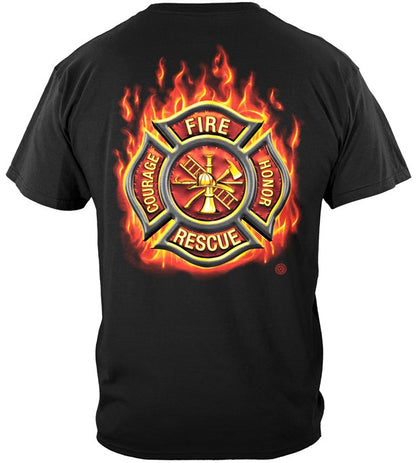 Firefighter Series T-shirt, Fire Maltese (JB96)