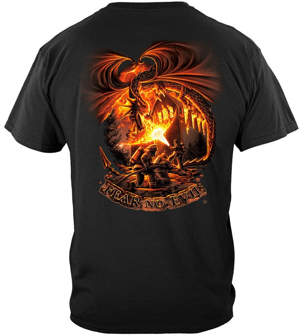 Firefighter Series T-shirt, Fear no Evil Dragon (JB60)