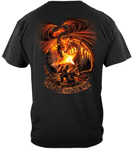 Firefighter Series T-shirt, Fear no Evil Dragon (JB60)