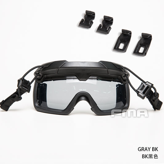 FMA 頭盔風鏡 Tactical Helmet Safety Goggles Gray BK