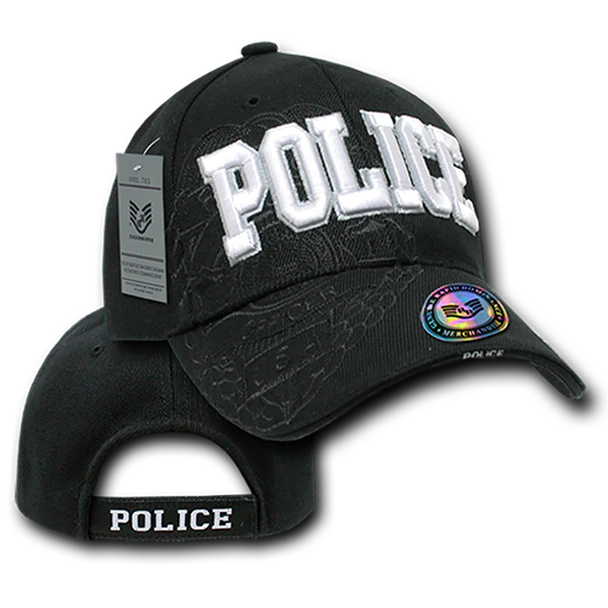 Police Cover US POLICE Embroidery Cap with shadow effect | Military Fashion and ...