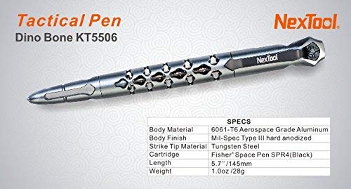 Nextool Dino Bone Tactical Pen with Tungsten Window Breaker