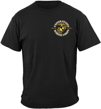 USMC Series T-shirt, Never Retreat Never Surrender (JB209)
