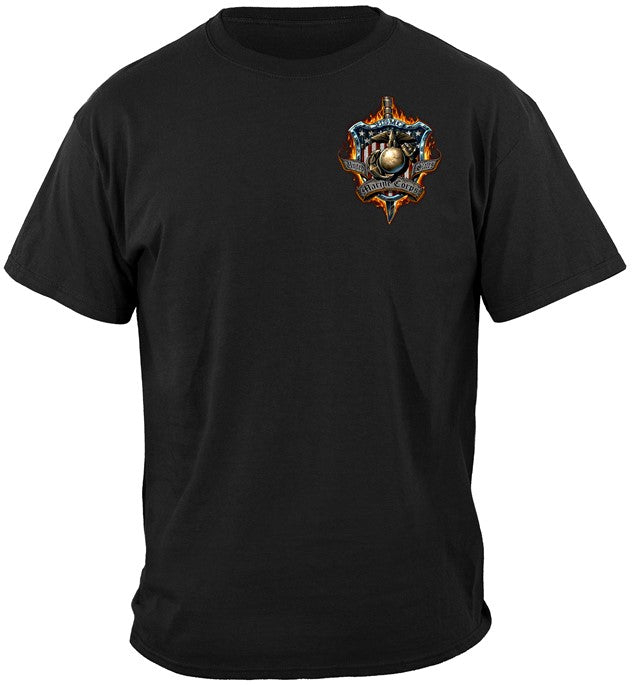 USMC Series T-shirt, Once And Always A Marine (JB213)