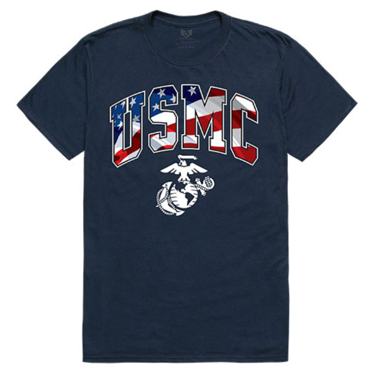 US Marines logo graphic T-shirt (RD16)