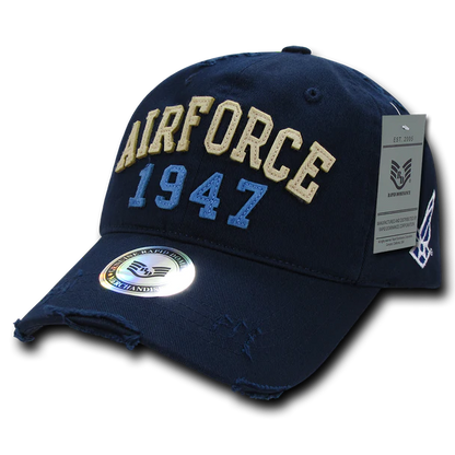 US AIRFORCE 1947 Vintage Athletic Military Cap