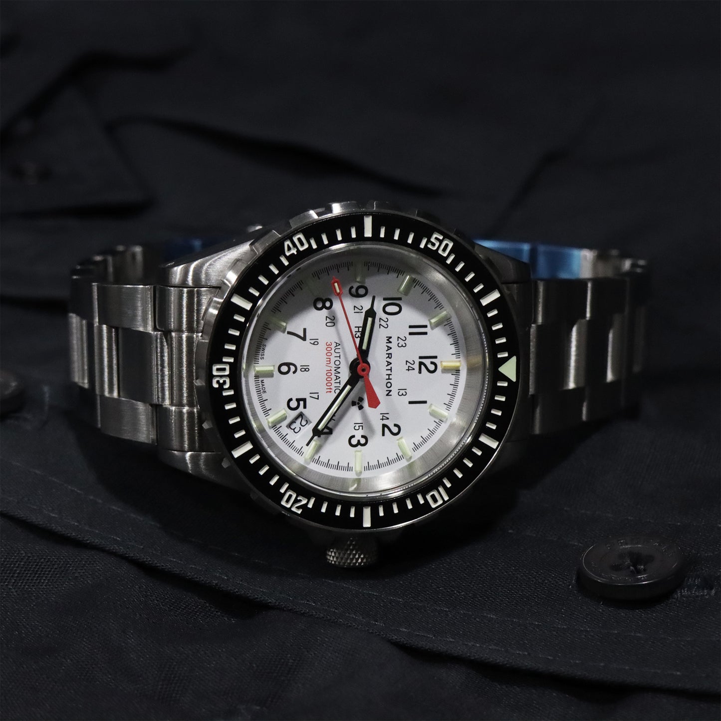 Marathon 41mm Arctic Edition Diver's Automatic (GSAR) with Stainless Steel Bracelet