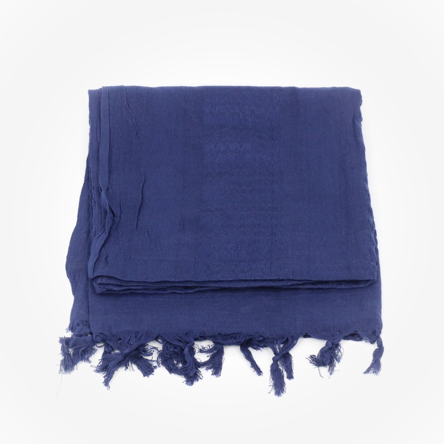 純深藍色輕巧沙漠圍巾/中東巾 Solid Lightweight Shemagh Desert Scarf (Navy Blue)